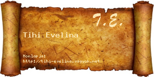 Tihi Evelina névjegykártya